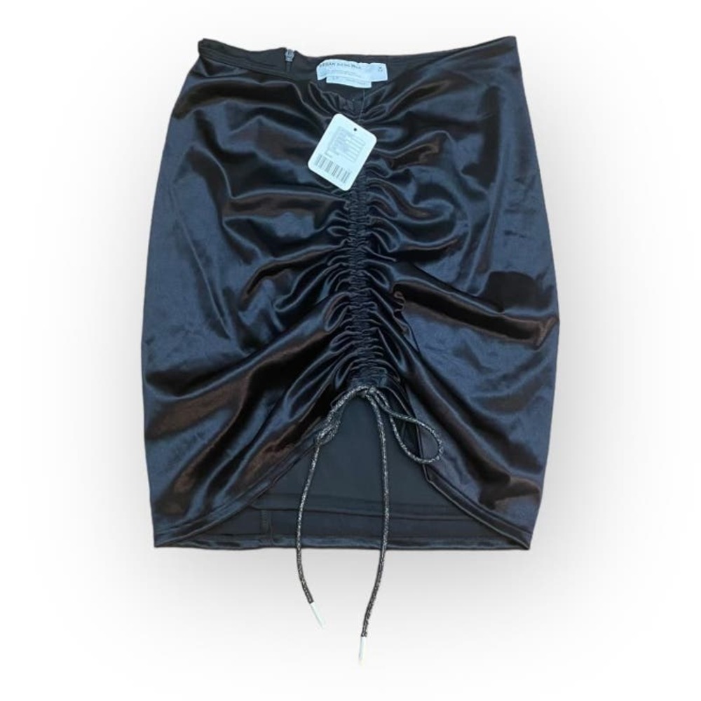 Urban Renewal NWT Parties Remnants Selma Asymmetric Ruched Mini Skirt Size S